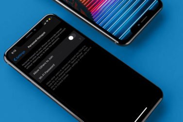 Image of a smartphone mobile hotspot screen