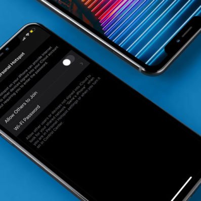 Image of a smartphone mobile hotspot screen